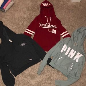 Bundle of 3 VS pink hoodies